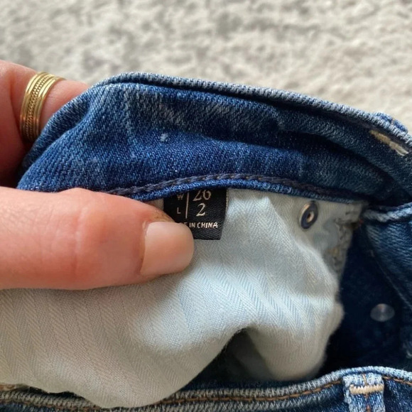 Abercrombie and Fitch denim shorts high rise button fly 26 - Picture 3 of 9